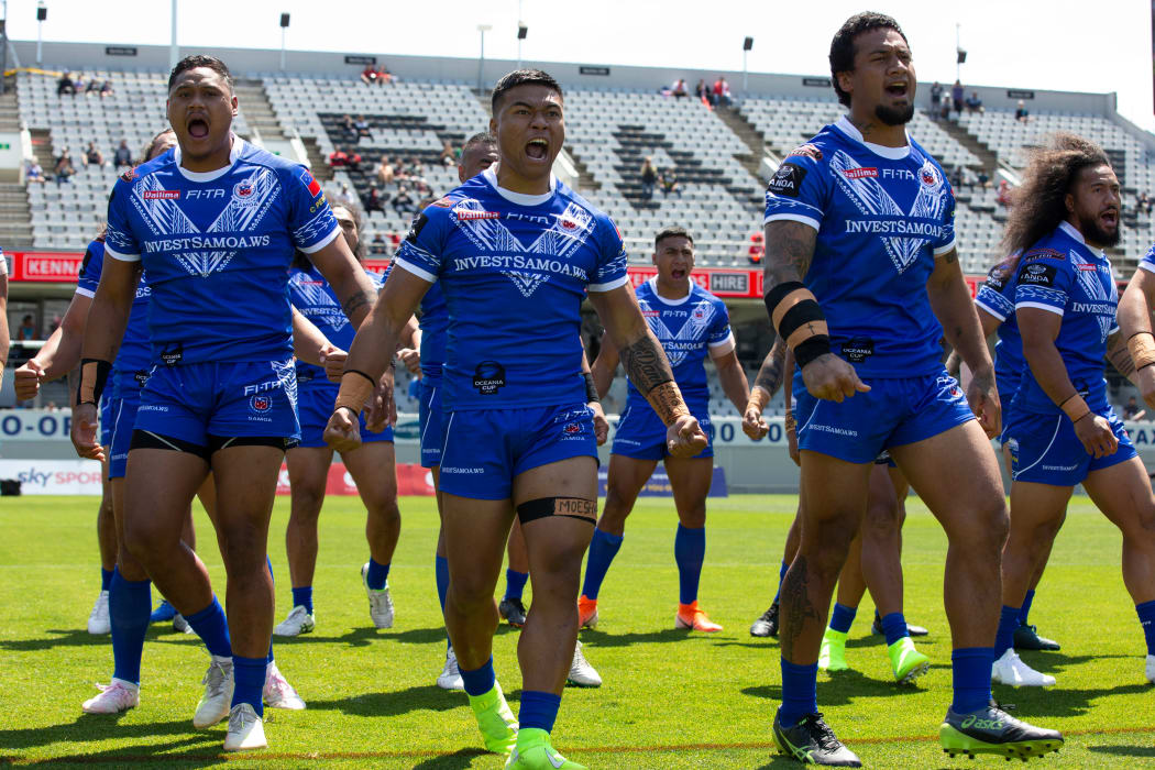 Toa Samoa have reached the last two World Cup quarter finals.