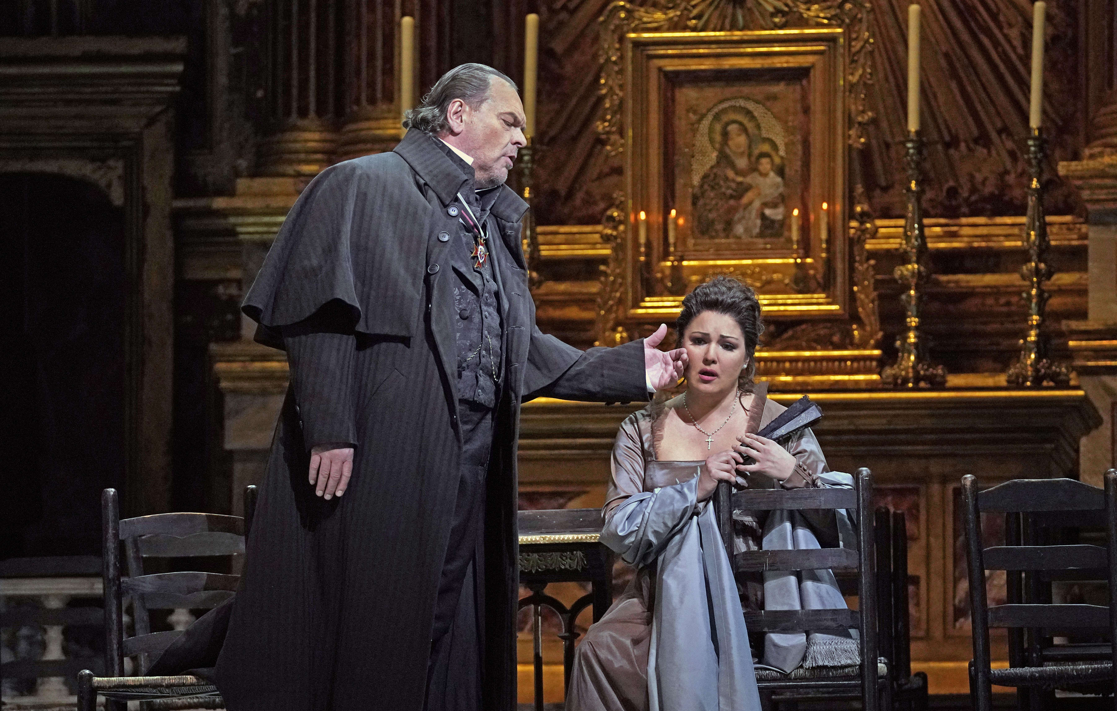 A scene from Tosca at The Met