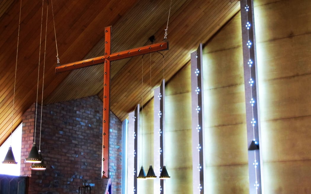 Main cross inside All Saints Church