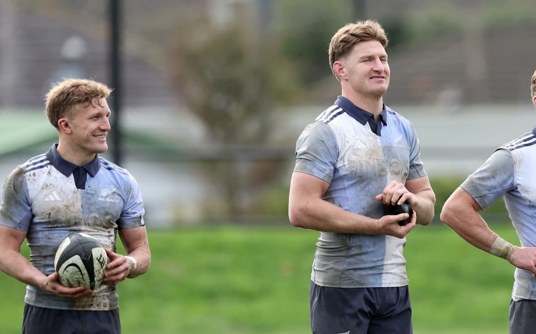 Damian McKenzie, Jordie Barrett of the All Blacks.