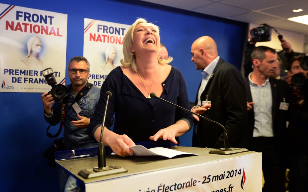 National Front leader Marine Le Pen told supporters people no longer wanted to be led by EU technocrats.