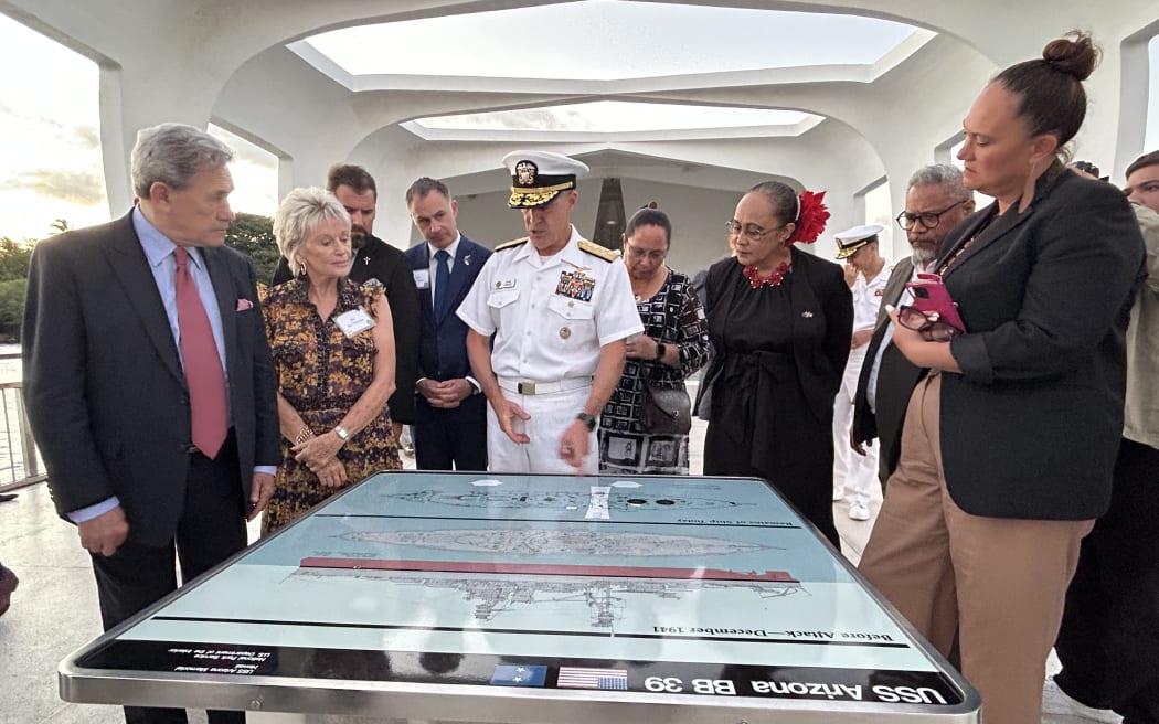 Peters and his delegation in Hawai'i