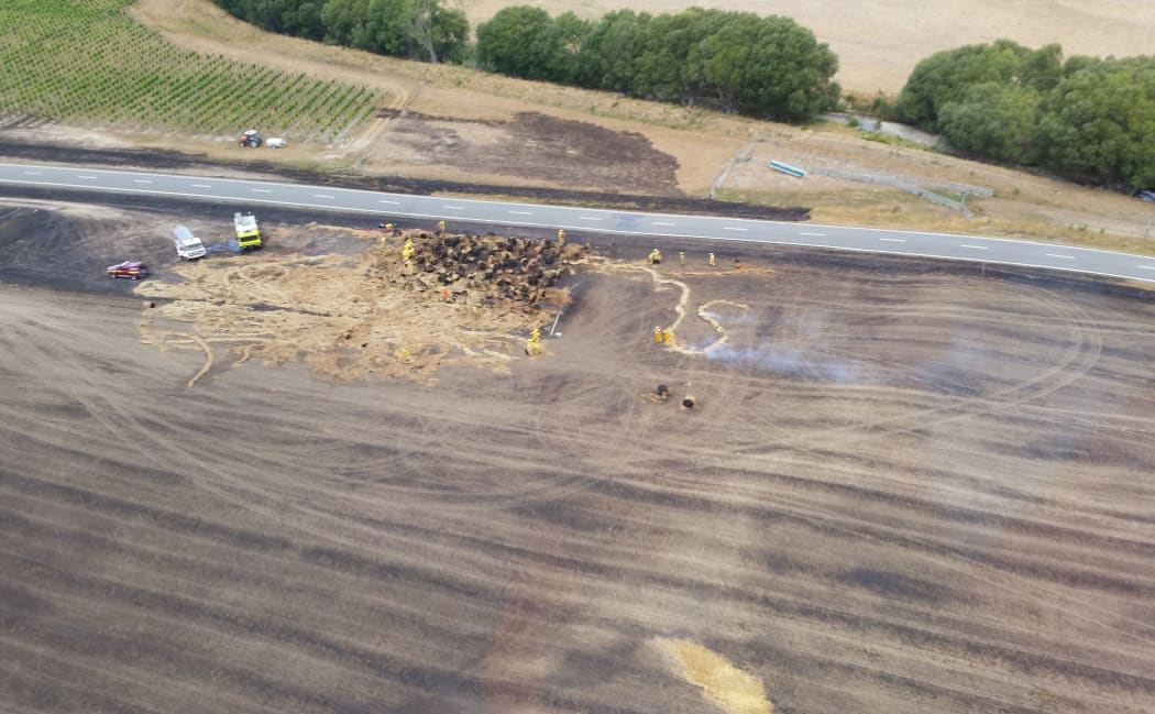 Northbank Road viewed from the air.