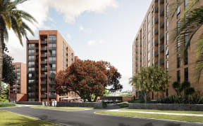 An artist impression of new apartments.