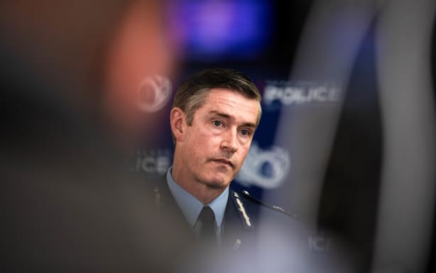 Police Minister Mark Mitchell backs commissioner Andrew Coster | RNZ
