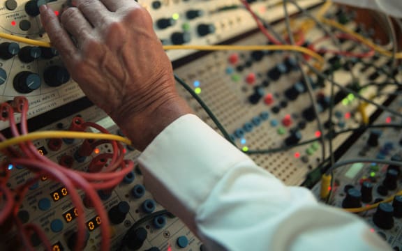 Suzanne Ciani at work on a Buchla 200e synthesiser.