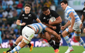 Nepo Laulala.
New Zealand All Blacks v Argentina. Rugby Championship test match.