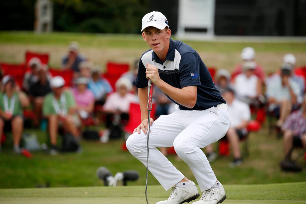 Daniel Hillier during day three of the NZ Open.
