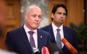 Christopher Luxon and Simon Bridges