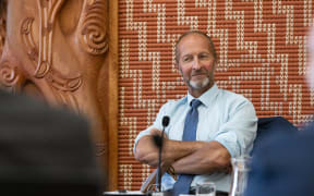 ACT party MP Mark Cameron in select committee in February 2024.