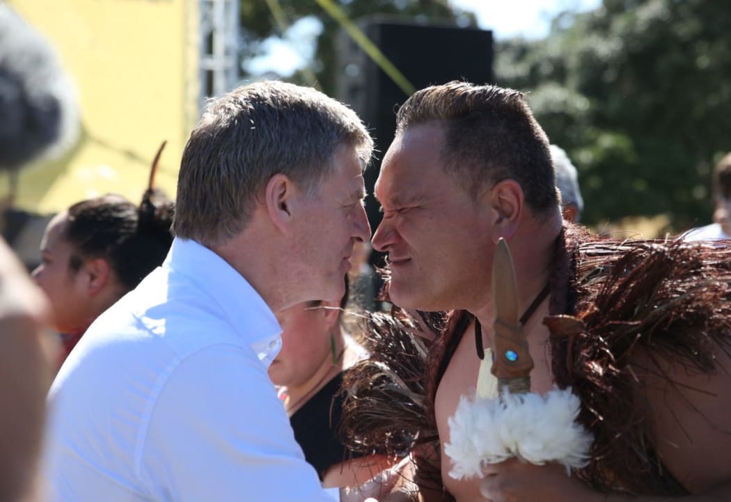 Bill English at Waitangi Day celebrations.