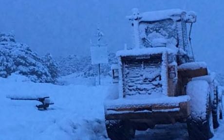 Snow has closed many roads in the South Island, and the central North Island.
