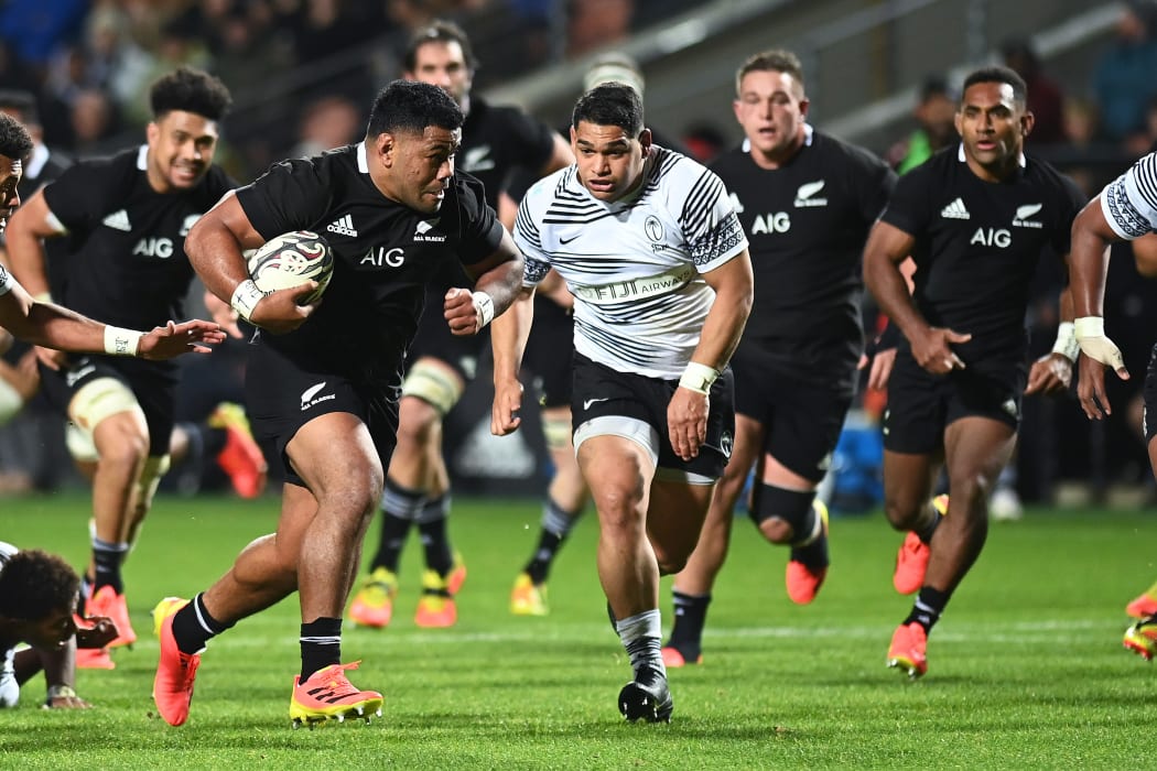 Samisoni Taukei'aho. All Blacks v Fiji, Steinlager Series