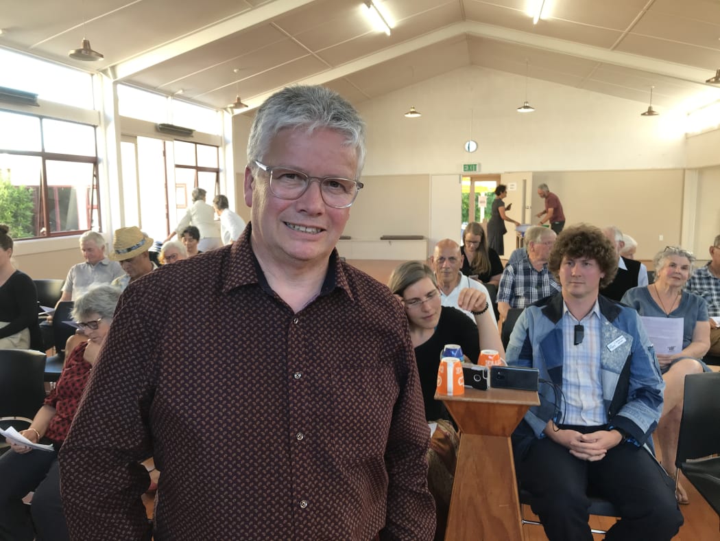 Andrew Judd at the council Māori wards meeting in Whangārei.