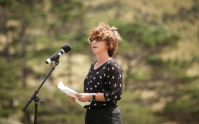 Holocaust Remembrance Day held at Makara Cemetery in Wellington. Dame Susan Devoy was a guest speaker. Raising growing concerns around the influx of hate speech online.