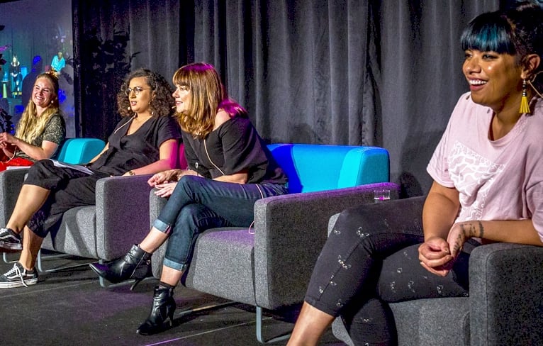 Geneva Alexander-Marsters, Jessie Moss, Rose Matafeo, Dianne Swann, Ladi6