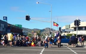 Protests in Townsville were peaceful.