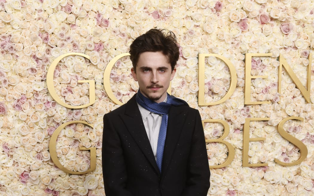 French-US actor Timothee Chalamet arrives for the 82nd annual Golden Globe Awards at the Beverly Hilton hotel in Beverly Hills, California, on January 5, 2025.
