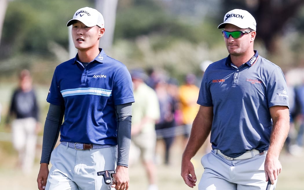 Danny Lee and Ryan Fox at the 2016 World Cup of Golf.