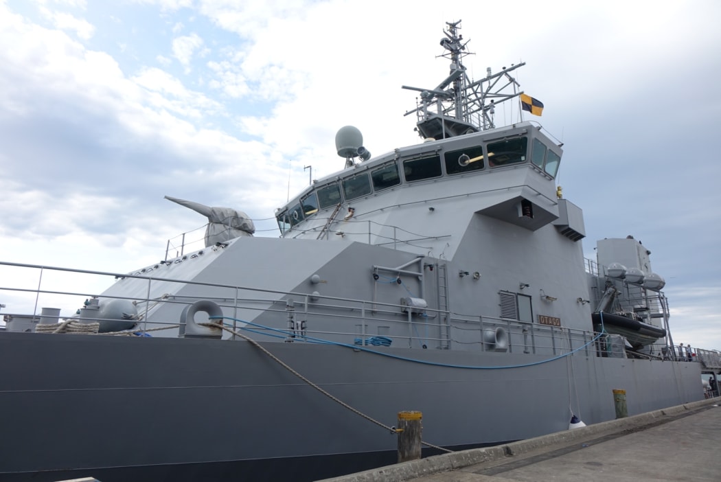 Front of the HMNZS Otago.