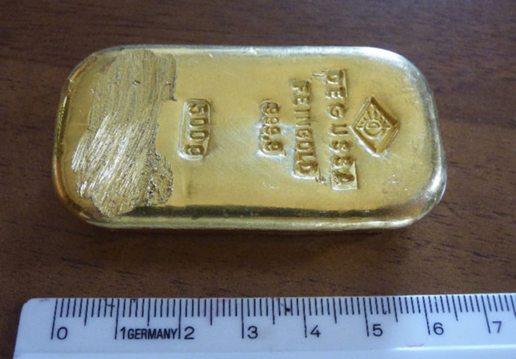 The gold bar is said to be worth $24,000.