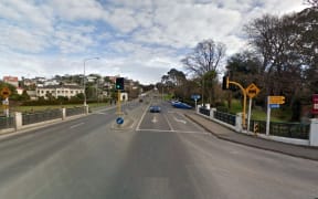The scene of the fatal hit and run on State Highway 1 near the Waitaki Aquatic Centre.