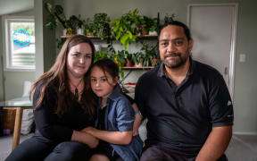 Selwyn Huts residents Cara, Nikau and Dan Te Ngaru