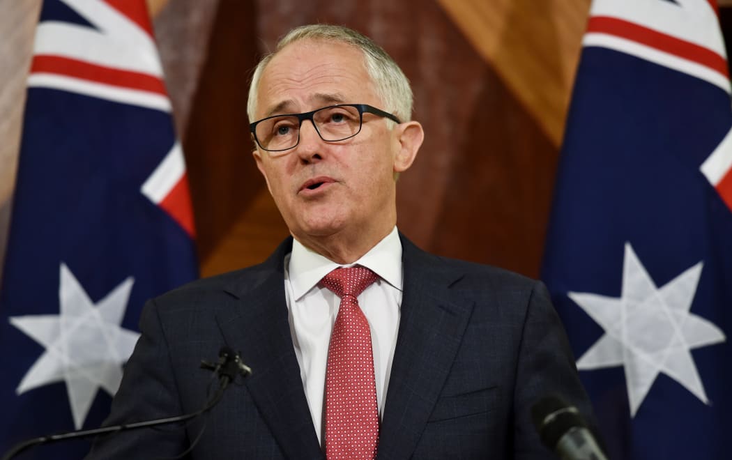 Australian Prime Minister Malcolm Turnbull speaks at a media conference in Melbourne today.