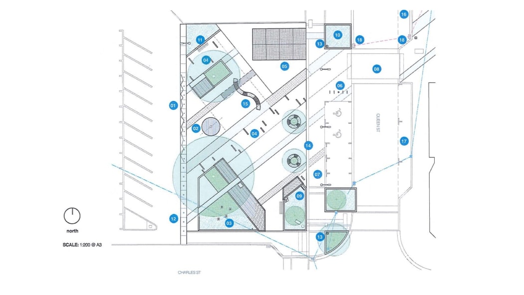 Liz Davidson Place design plans, as per the Marlborough Mile. Set to be the 'sunlight' and 'climate' site. Cost estimated at $385,000.