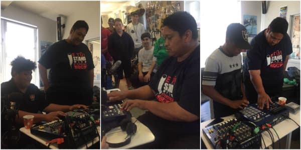 DJ Mu makes beats with Naenae Clubhouse