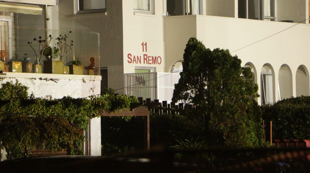 The landslide hit the San Remo apartments at 11 Kohimarama Rd, Auckland.