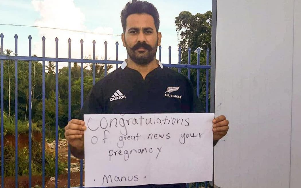 A Manus refugee congratulates Jacinda Ardern.