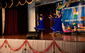 Kathak dance performance at the Indian Independence Day celebrations in Auckland.