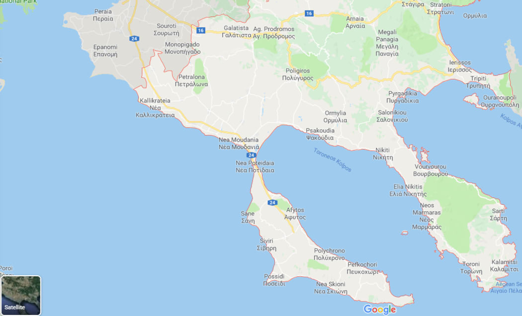 Greece's Halkidiki peninsula is a region popular with tourists in the summer.