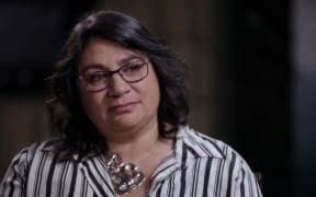 Metiria Turei speaking to Morgan Godfery.