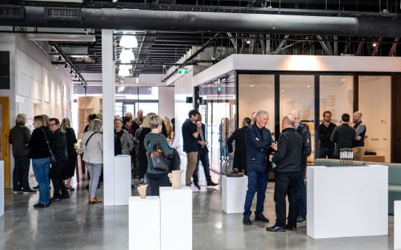 Te Atamira's Manaaki Nui Gallery at an opening