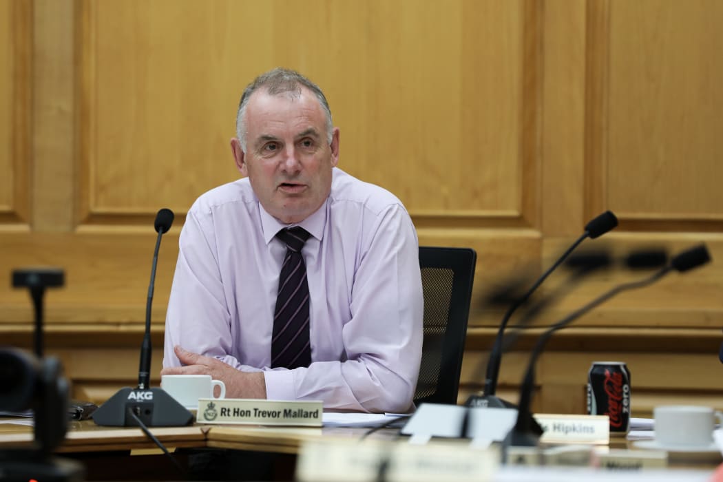 Speaker Trevor Mallard chairing the Standing Orders Committee