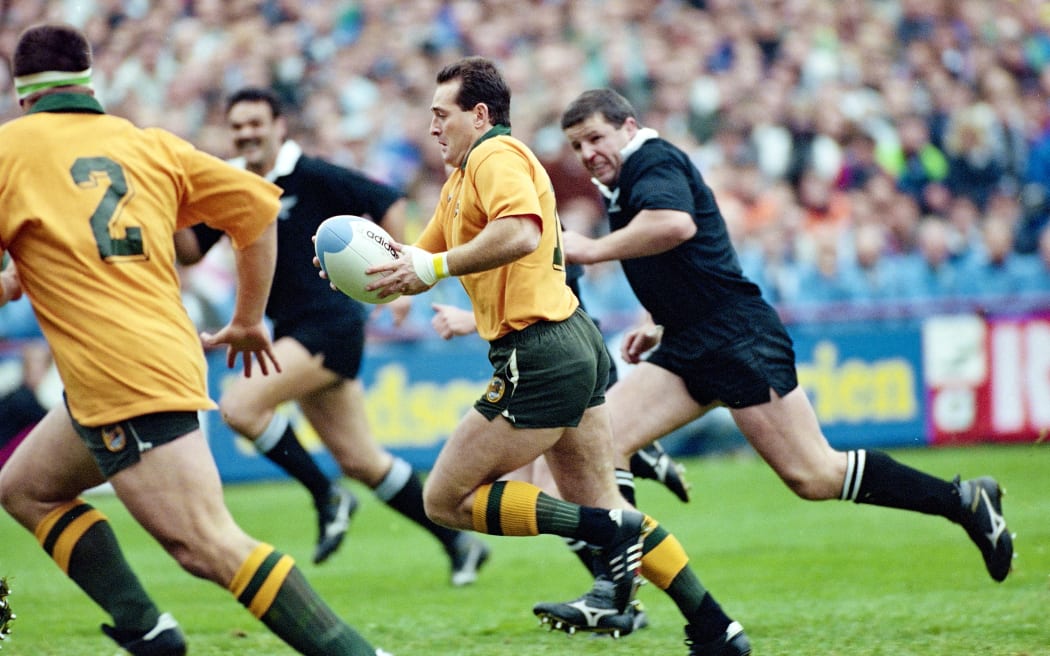 David Campese ran riot against the All Blacks in the 1991 Rugby World Cup Semi-final at Lansdowne Road.