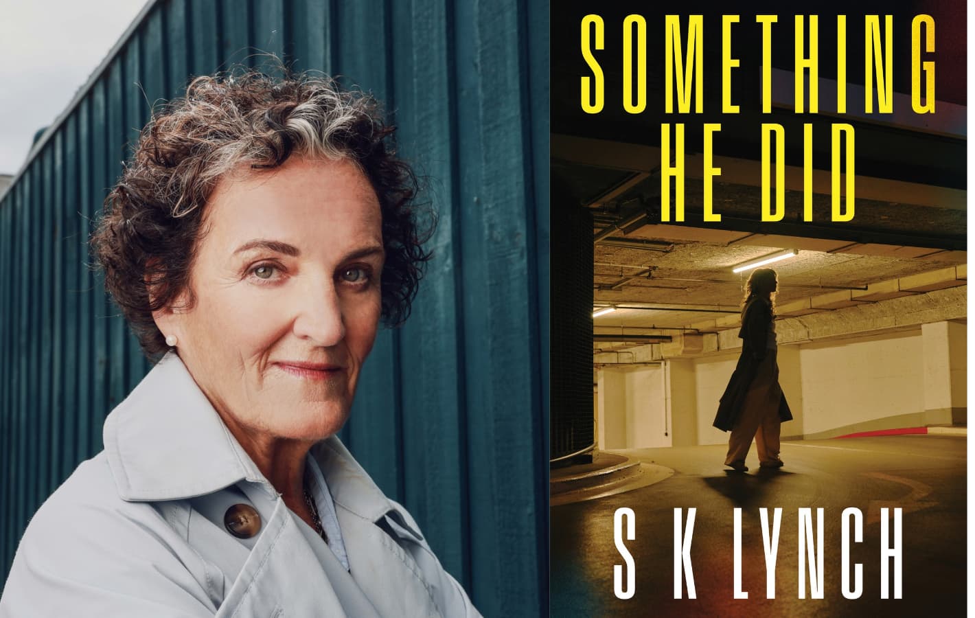 Sarah-Kate Lynch and book cover for Something He Did