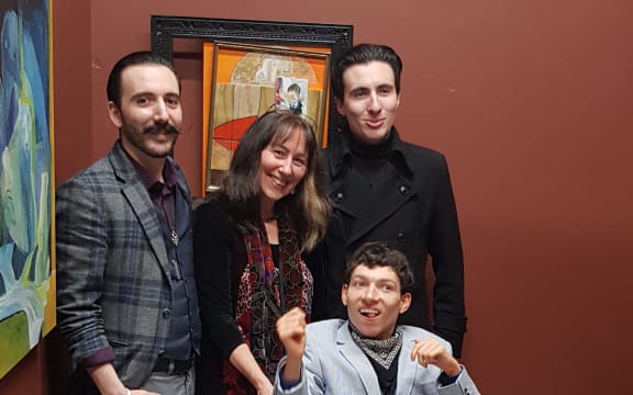 Ursula with her sons William (left), Peter (right), and Andrew (front)