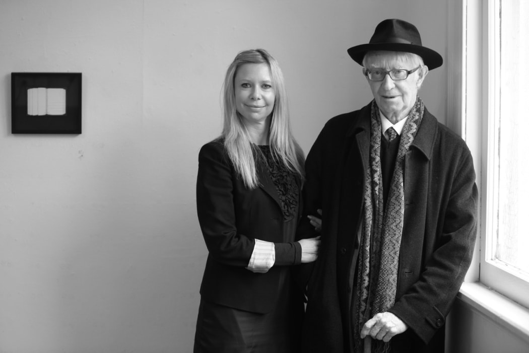 Taken for an exhibition at the New Zealand Portrait Gallery in Welington in 2009.
Peter McLeavey and his daughter, Olivia McLeavey.
