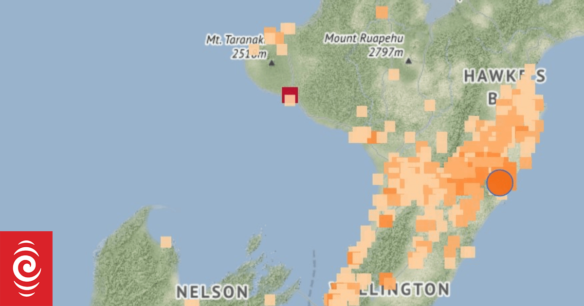 A strong 4.8 magnitude earthquake shakes southern Hawke's Bay