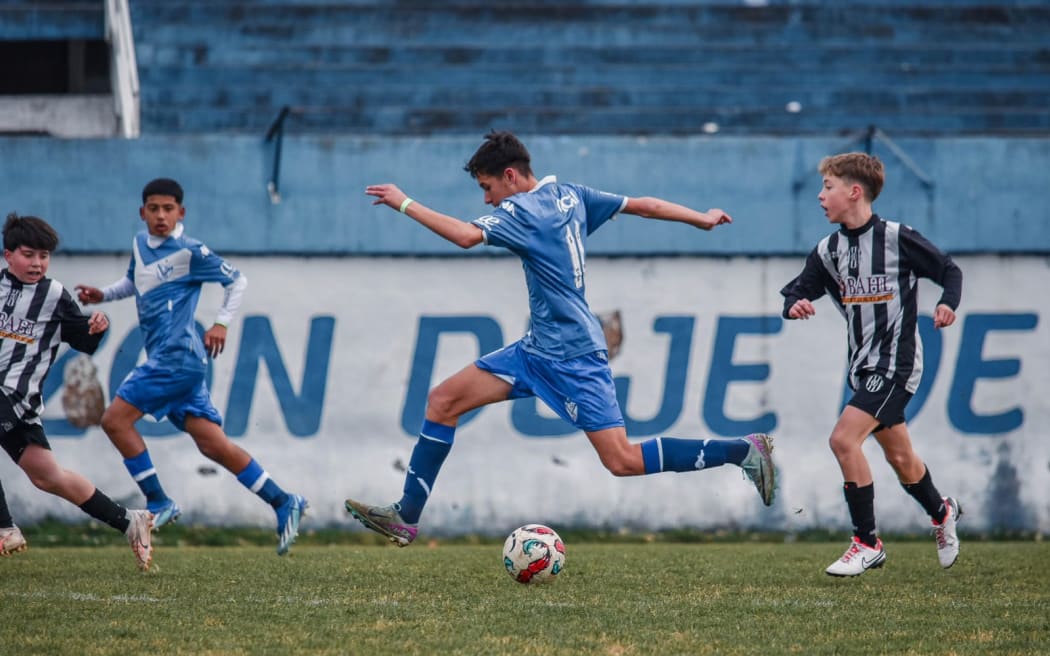 New Zealand born Joaquin Reinoso, 13, is heading into his second year at Velez Sarsfield youth academy in Buenos Aires, one of the most esteemed academies in world football.