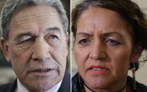 New Zealand First leader Winston Peters and Māori Party co-leader Marama Fox.