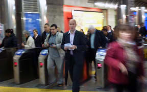 280214. Photo Todd Niall / RNZ. Auckland Britomart Station.