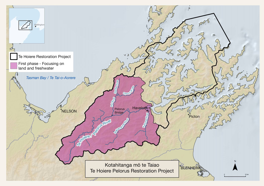 Te Hoiere/Pelorus River catchment.
