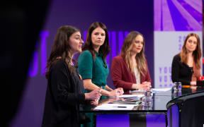 Participants in the TVNZ Young Voters' Debate.