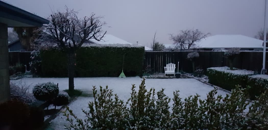 Snow near Queenstown on 1 September 2020.