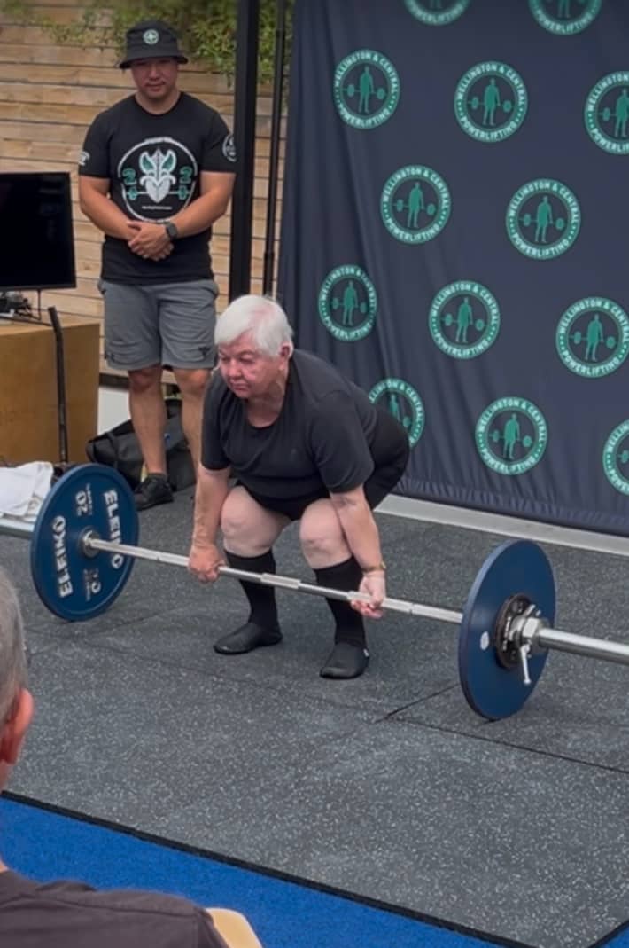 Avila Allsop on her way to powerlifting glory.