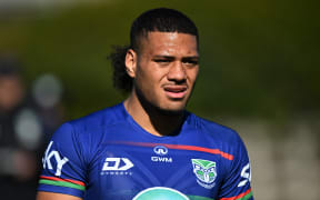 Leka Halasima. Warriors NRL Rugby League training at Go Media Stadium.